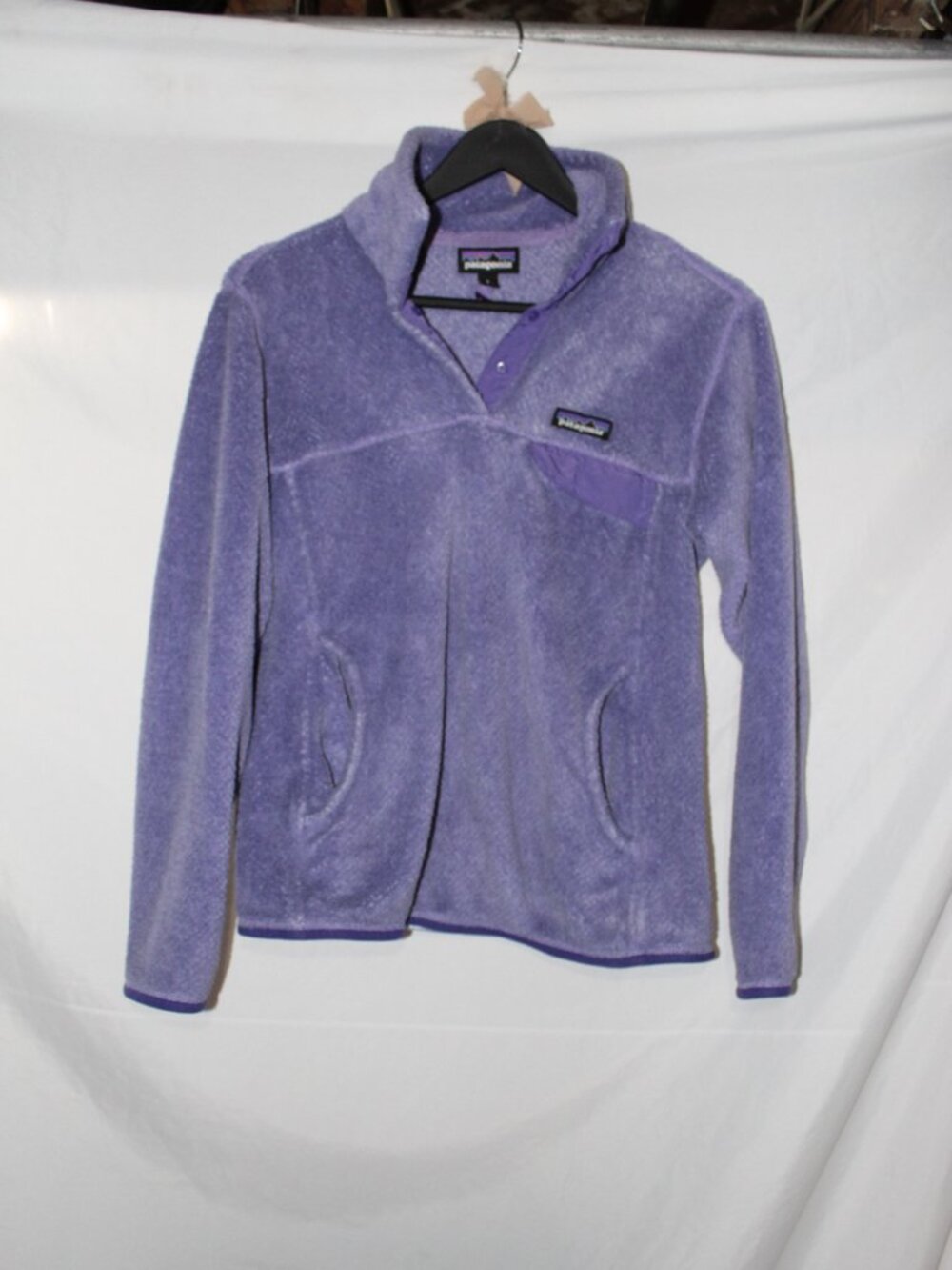 Patagonia Women's Concord Purple Re-tool Snap T Sherpa Pullover - Picture 3 of 6